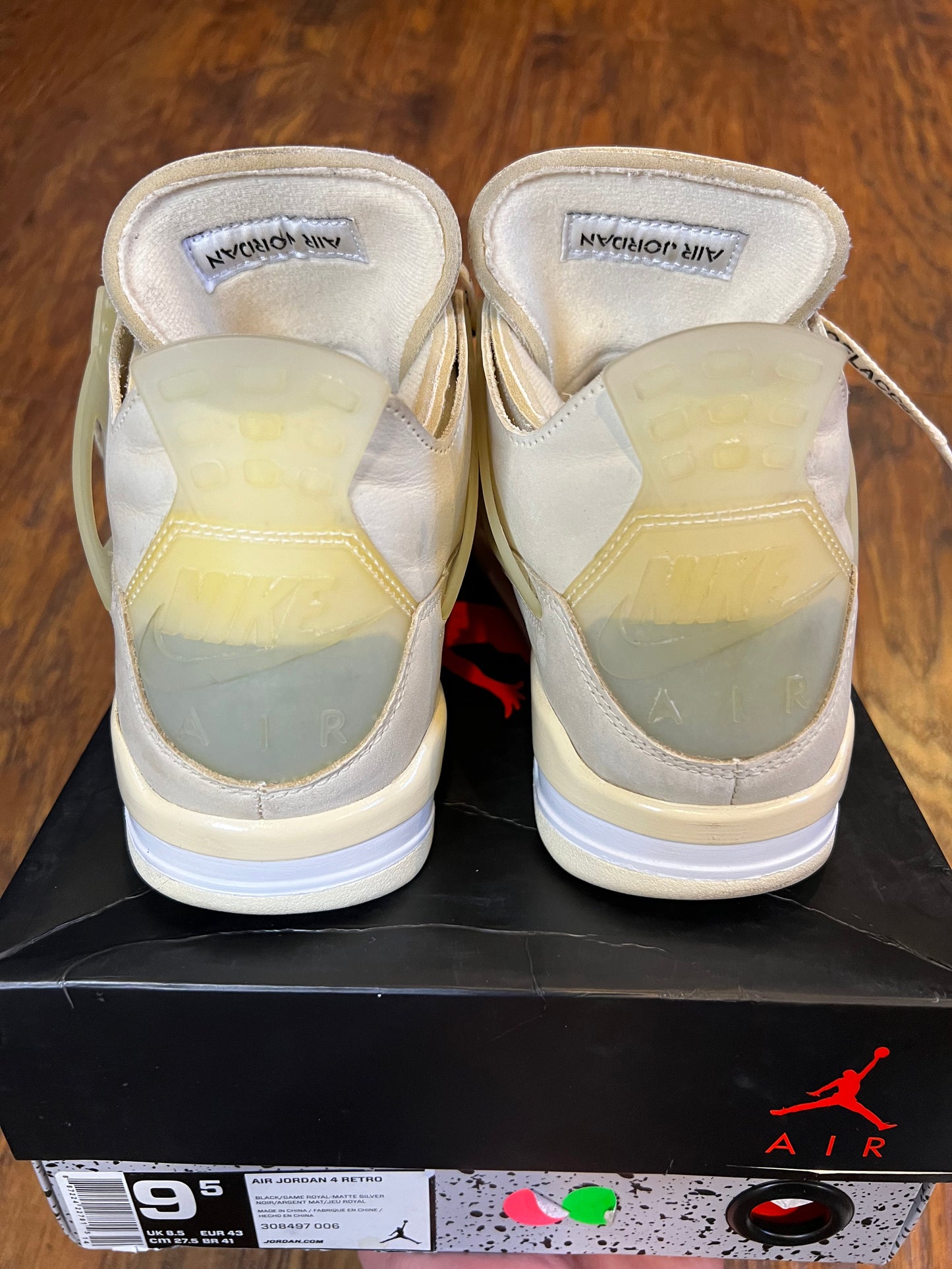 [PREOWNED SIZE 9 MENS] OFF WHITE JORDAN 4