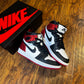 [PREOWNED SIZE 6W] SATIN BLACKTOE JORDAN 1