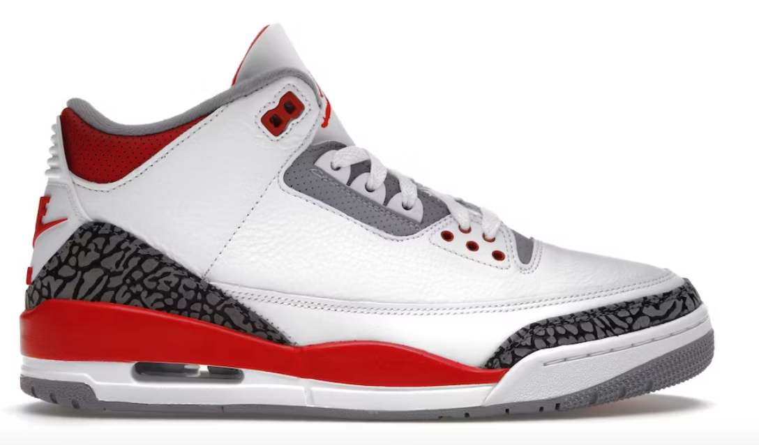 [PREOWNED SIZE 12] FIRE RED JORDAN 3