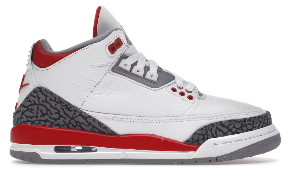 [PREOWNED SIZE 5.5Y] FIRE RED JORDAN 3